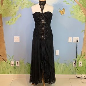 Orna Farho Black Haltered Dress